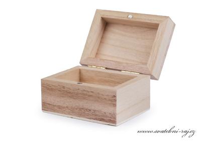 Dřevěná krabička na prstýnky - Obrázok č. 1